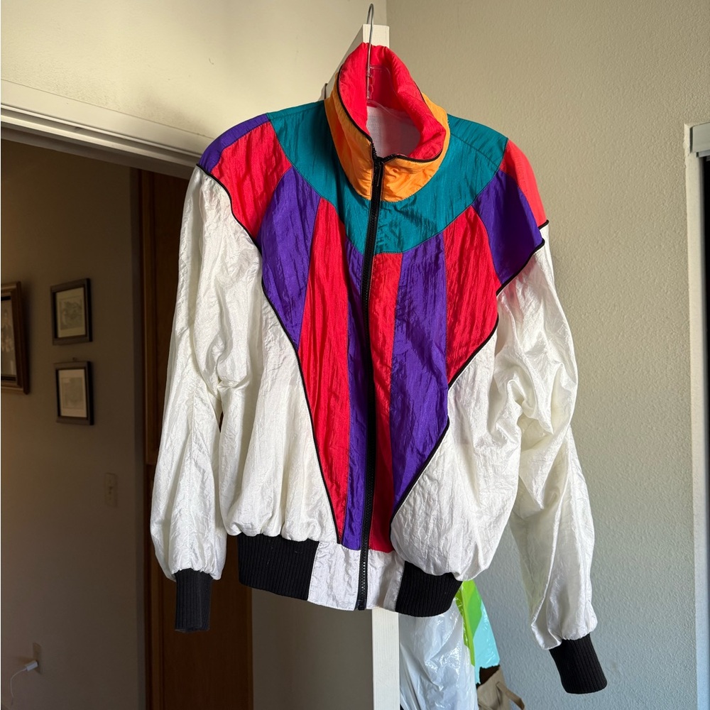 Vintage Multicolor Windbreaker Jacket